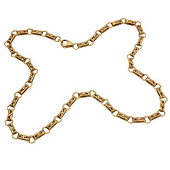 9ct gold 30.9g 22 inch unusual Chain